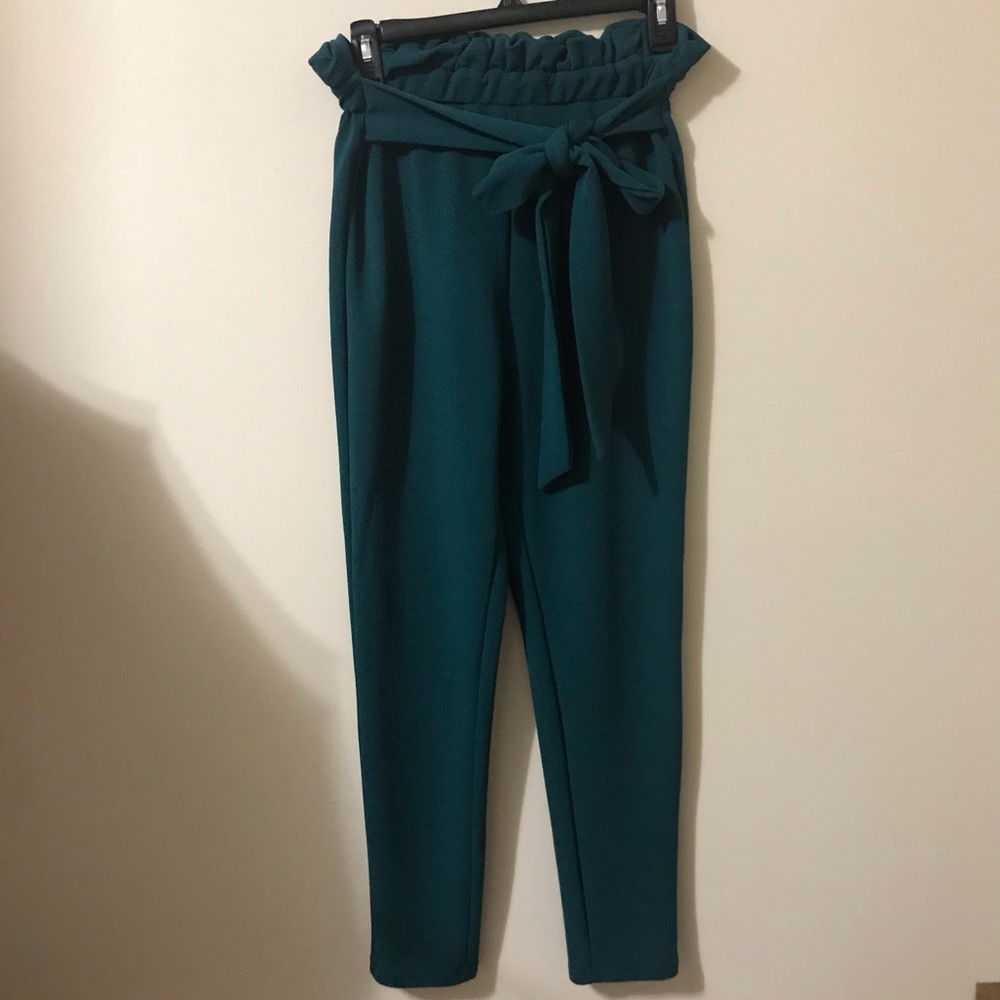 Paper bag waist pants